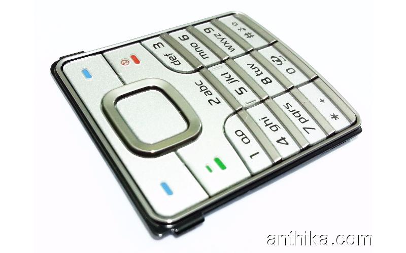 Nokia 6500 Classic Tuş Orjinal Keypad Silver