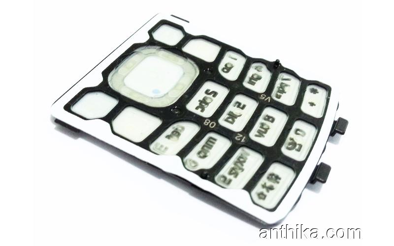 Nokia 6500 Classic Tuş Orjinal Keypad Silver