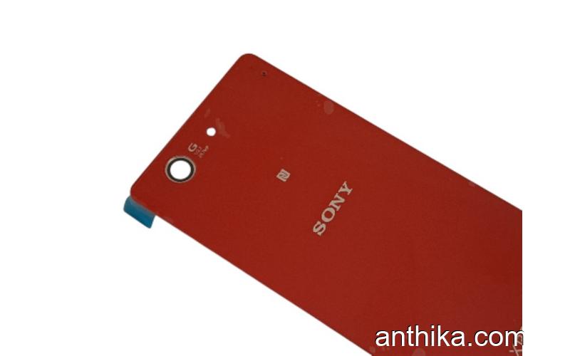 Sony Xperia Z3 Mini Kapak Xperia Z3 Mini Arka Kapak Battery Cover Red