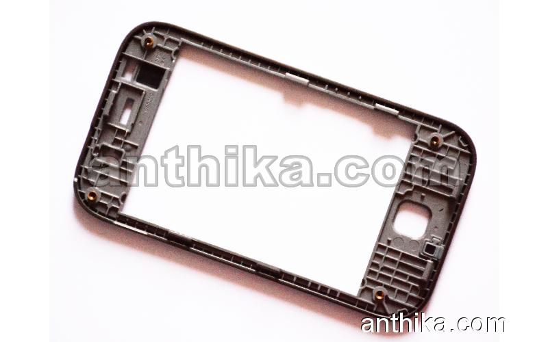 Samsung Galaxy Y S5360 Ekran Çerçeve Ön Çıta Original Front Cover Black