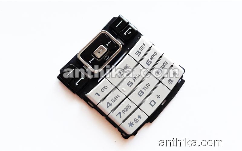 Samsung M200 Tuş Original Keypad Silver Black New Condition