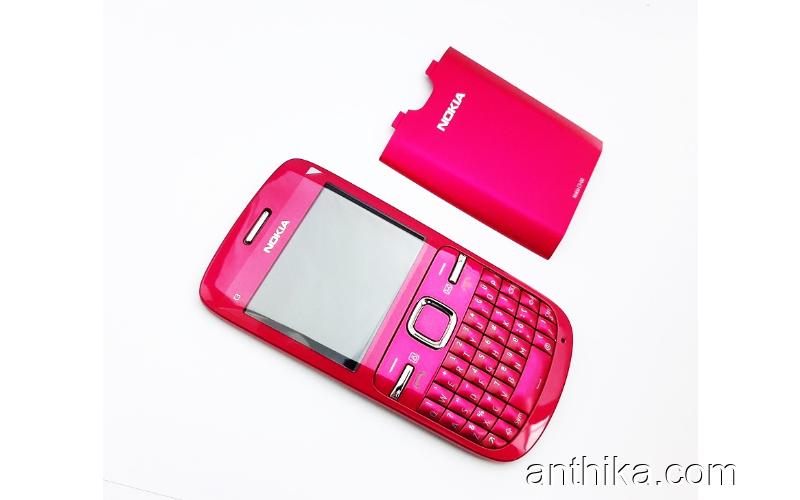 Nokia C3 C3-00 Kapak Tuş Original Xpress On Cover Pink New