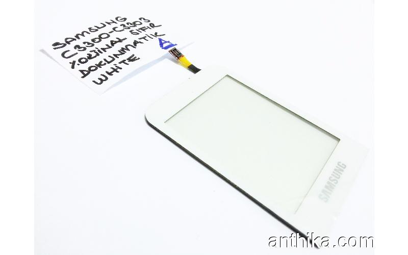 Samsung C3300 C3303 Dokunmatik Orjinal Digitizer Touchscreen White