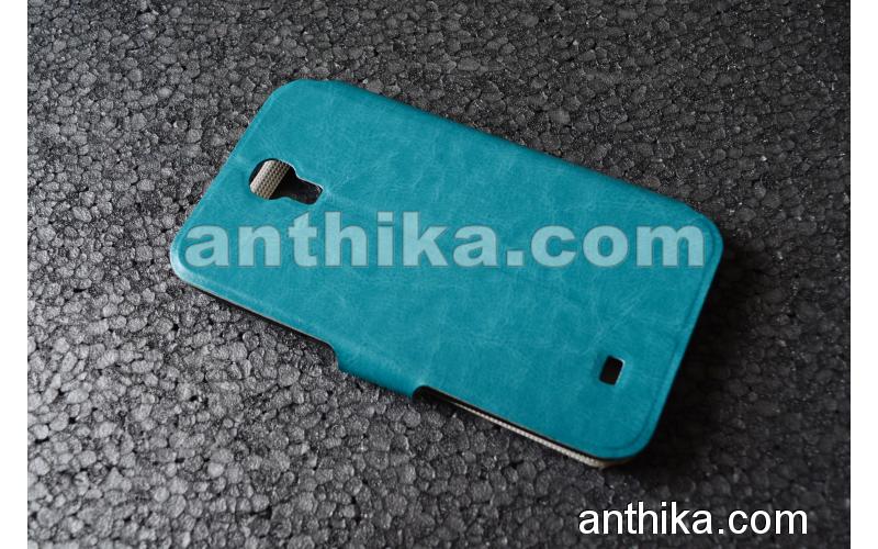 Samsung i9200 Galaxy Mega Kapak High Quality Flip Cover Blue New