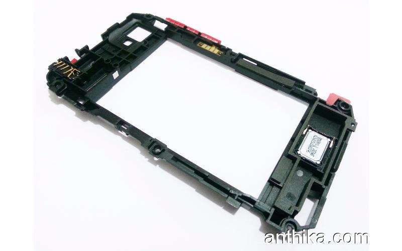 Blackberry Q5 Orta Kasa KVK Depodan Middle Frame Red ASY-51328