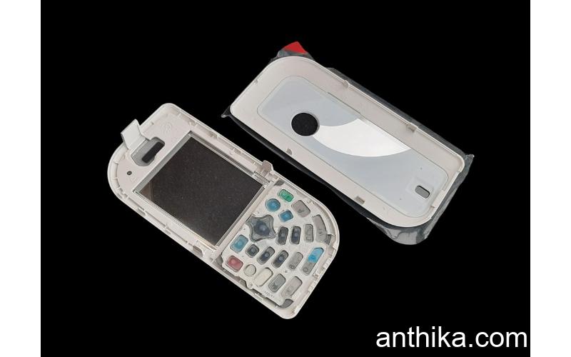 Nokia 7610 Kapak Tuş Original Xpress on Cover and Keypad White New