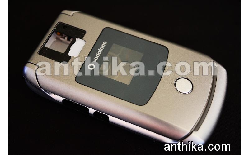 Motorola V3x Kapak Kasa Original Full Housing Grey Used