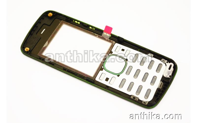 Nokia 5220 Kapak Tuş Original Front Cover Lens Keypad Green New 0252586