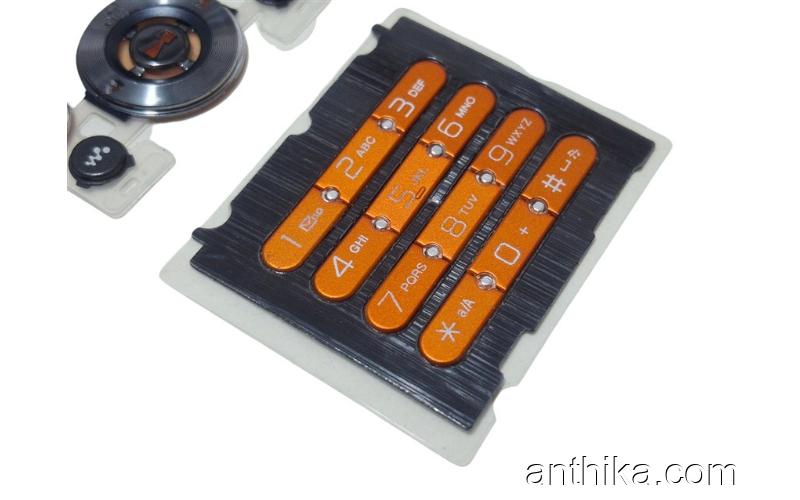 Sony Ericsson W580 W580i Tuş Orjinal Keypad Black Orange New