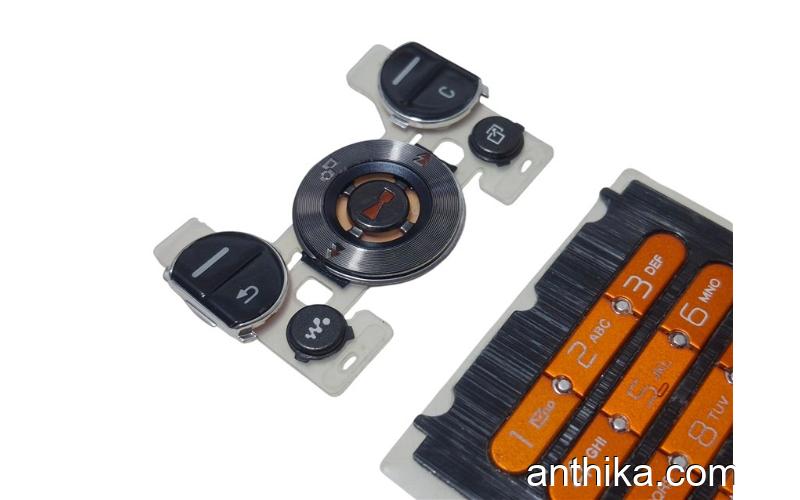 Sony Ericsson W580 W580i Tuş Orjinal Keypad Black Orange New
