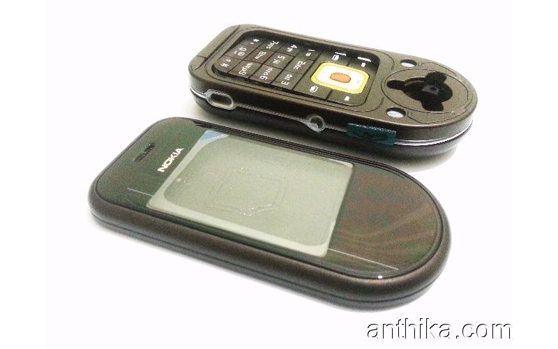 Nokia 7370 Kapak Kasa Tuş Orjinal Kalitesinde Full Housing Brown