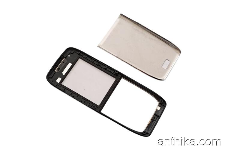 Nokia E51 Kapak Set Original Front and Battery Cover Silver New