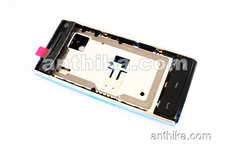 Nokia X6 X6-00 Kapak Kasa Original Full Housing Blue New