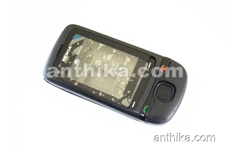 Nokia C2-05 Kapak Kasa Tuş High Quality Full Housing Black New