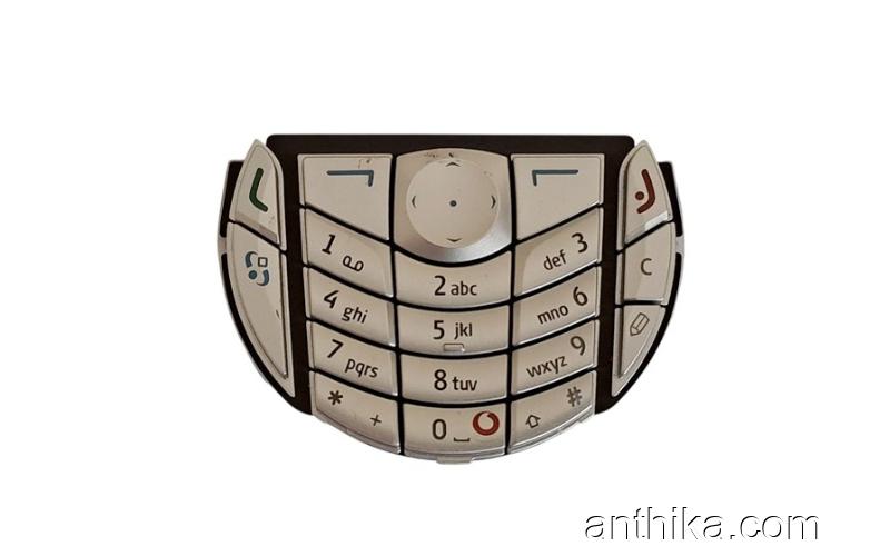 Nokia 6630 Tuş Original Keypad Silver New with Vodafone Logo