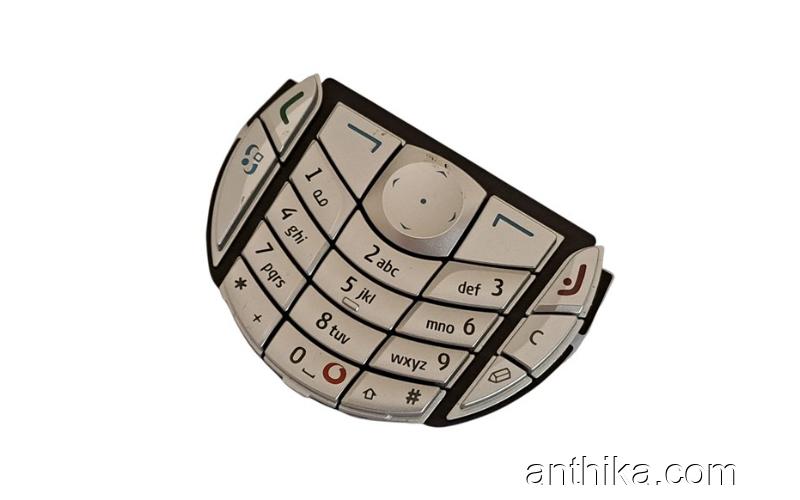 Nokia 6630 Tuş Original Keypad Silver New with Vodafone Logo