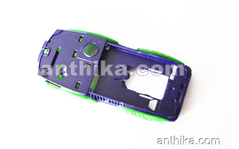 Nokia 3220 Kasa Yan Koruyucu Plastik High Quality Middle Cover Green Grip