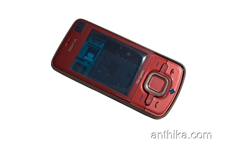 Nokia 6210 Navigator Kapak Kasa Tuş Full Housing Red New