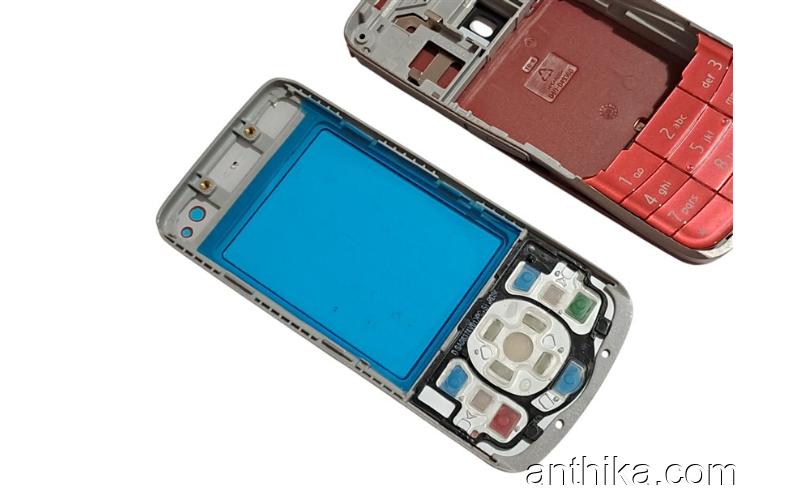 Nokia 6210 Navigator Kapak Kasa Tuş Full Housing Red New