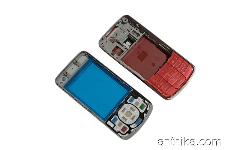 Nokia 6210 Navigator Kapak Kasa Tuş Full Housing Red New