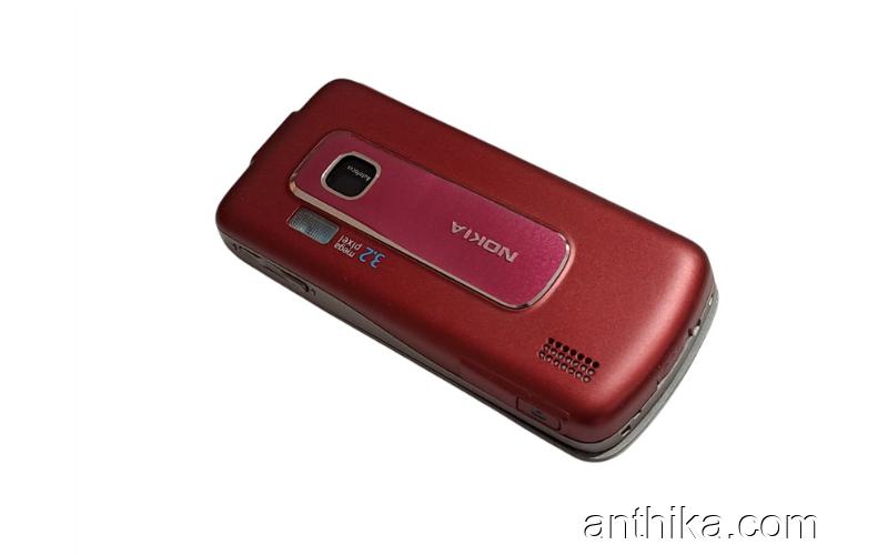 Nokia 6210 Navigator Kapak Kasa Tuş Full Housing Red New