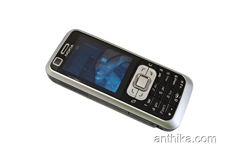 Nokia 6120 Classic Kapak Kasa Tuş Full Housing Silver Black New