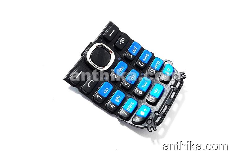 Nokia 112 Tuş Original Keypad Black Blue New