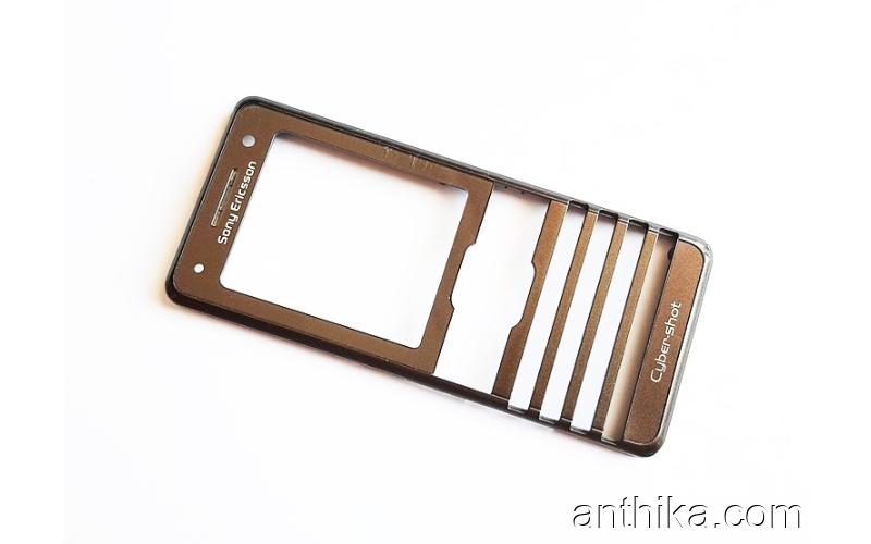 Sony Ericsson K770 K770i Kapak Original Front Cover Brown Used