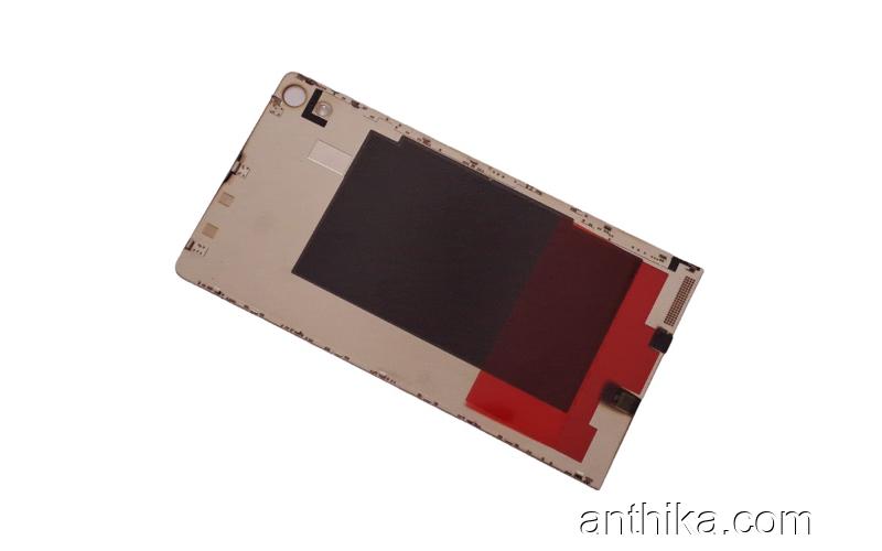 Huawei Ascend P6 P6-U06 Kapak Arka Kapak Batarya Kapağı Siyah