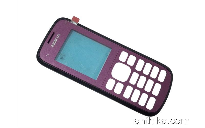 Nokia c1-02 Kapak Original Front Cover Pink New