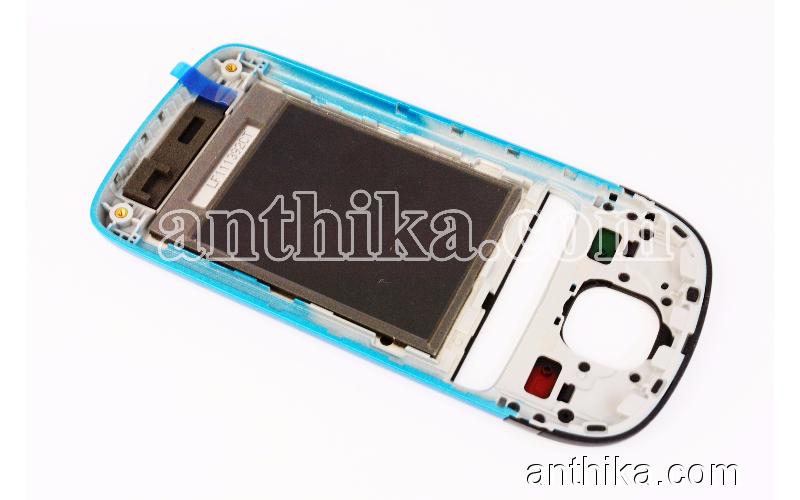 Nokia C2-05 Kapak Original Front Cover Lens Blue New 0258626