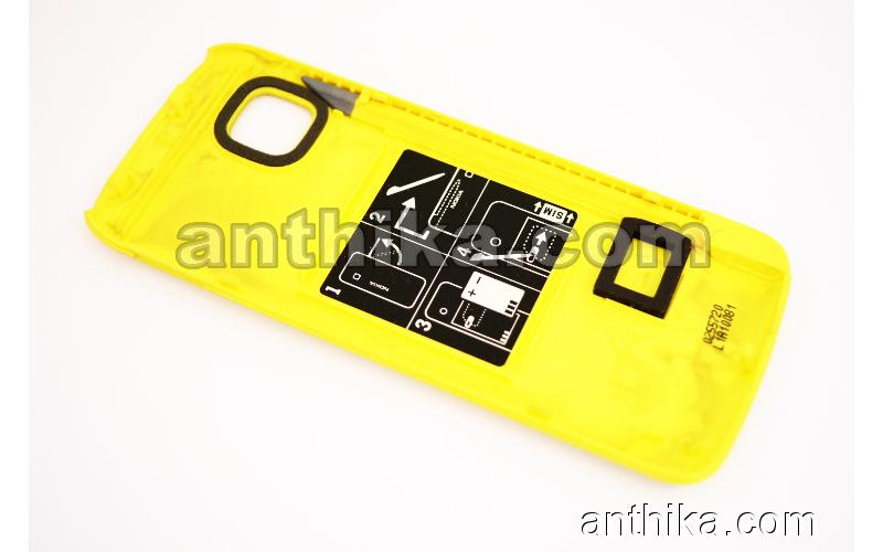 Nokia 5230 Kapak Kalem Original Battery Cover Stylus Yellow New