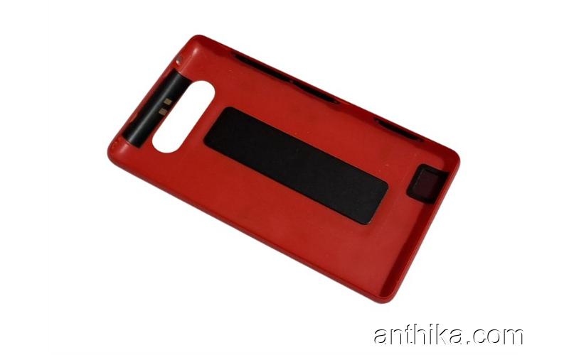 Nokia Lumia 820 N820 Kapak NFC Anten Original Battery Cover Red New