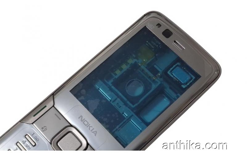 Nokia N82 Kapak Kasa Tuş Board Original Full Housing Silver New