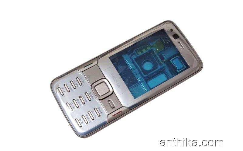 Nokia N82 Kapak Kasa Tuş Board Original Full Housing Silver New