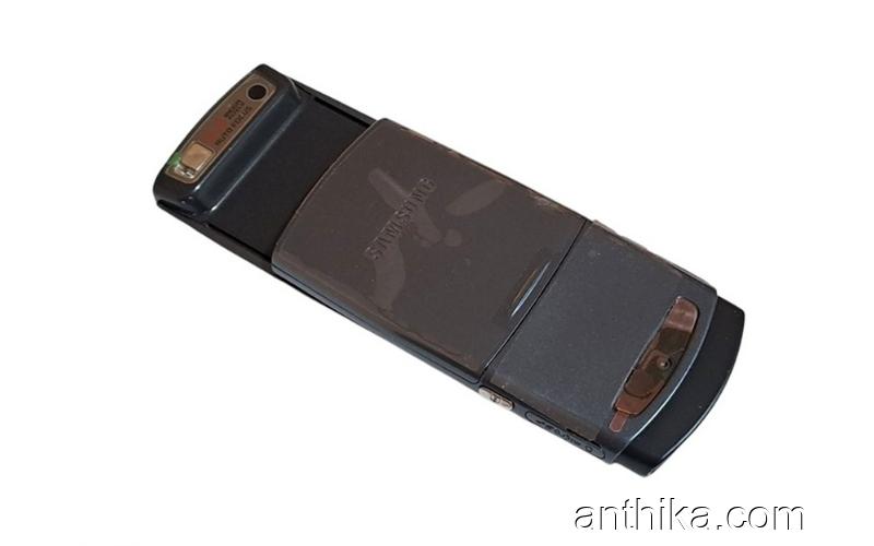 Samsung U600 Kapak Kasa Tuş Full Housing Navy Blue New