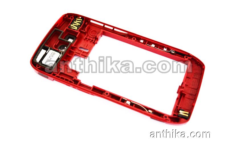 Nokia E71 Kasa Original Middle Cover Red New