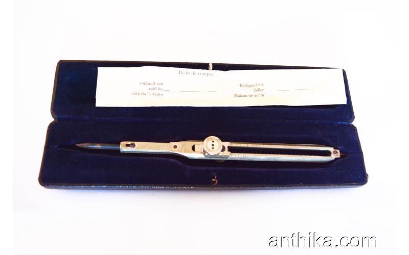 Antika Kumpas Pergel Vintage Dietzgen Compas Drawing Drafting Tool