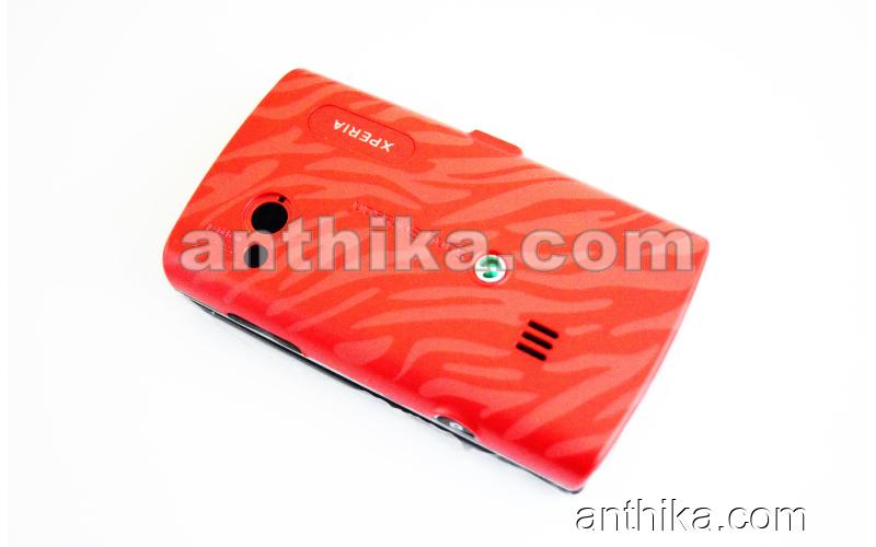 Sony Xperia U20 X10Mini Kapak Tuş Original Front-Battery Cover Red Black