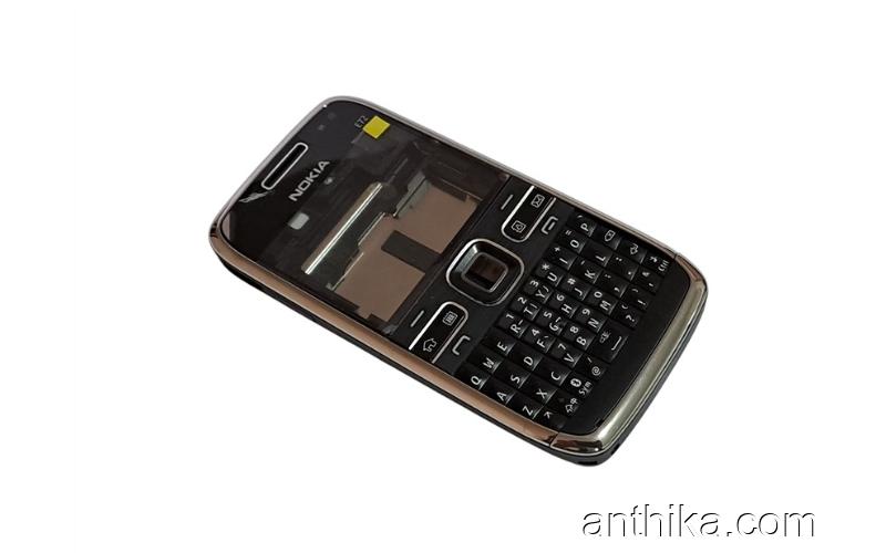 Nokia E72 E72i Kapak Kasa Tuş Original Full Housing Black New Condition