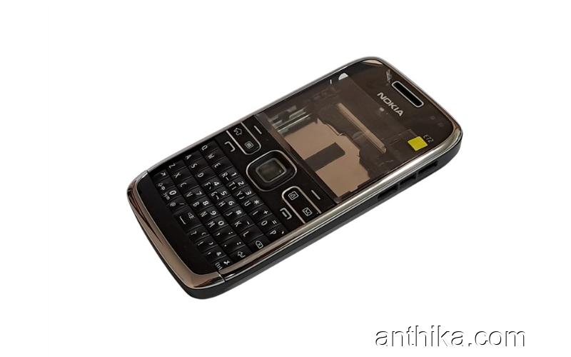 Nokia E72 E72i Kapak Kasa Tuş Original Full Housing Black New Condition