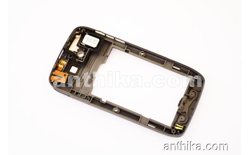 Nokia E72 Kasa Buzzer Soket Flex Original Middle Cover Silver Used