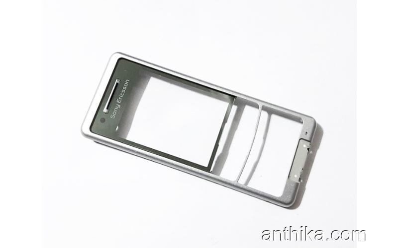 Sony Ericsson C510 Kapak Original Front Cover Silver Used