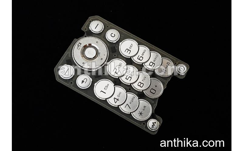 Sony Ericsson w300 w300i Tuş Original Keypad Silver New