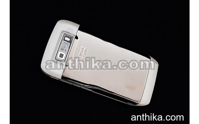 Nokia E71 Kapak Kasa Tuş Original Full Housing Silver Light Edition