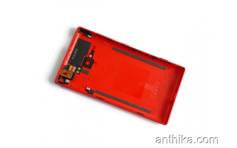 Nokia Lumia 720 N720 Kapak Soket Flex Original Back Cover Red New