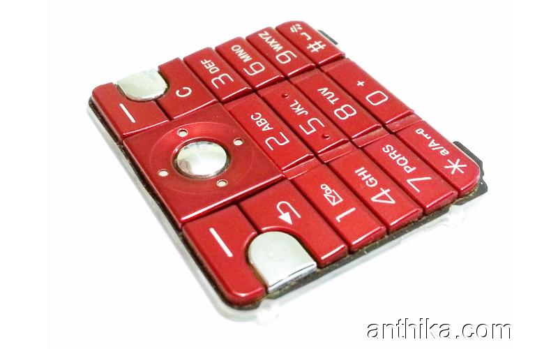 Sony Ericsson K530 Tuş Orjinal Keypad Red