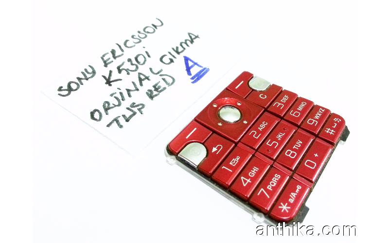 Sony Ericsson K530 Tuş Orjinal Keypad Red