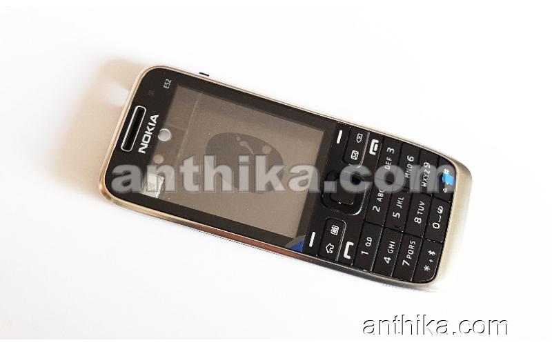 Nokia E52 Kapak Kasa Tuş Original Full Housing Black New