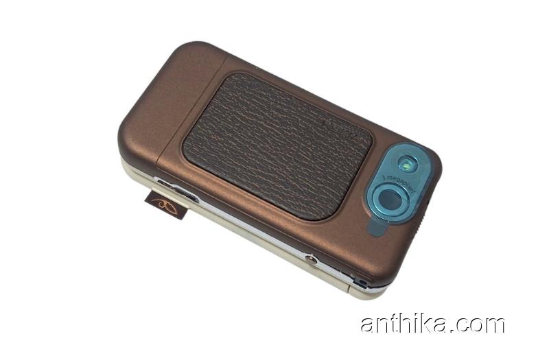Nokia 7390 Kapak Kasa Tuş Flex Original Full Housing Chreme Brown New